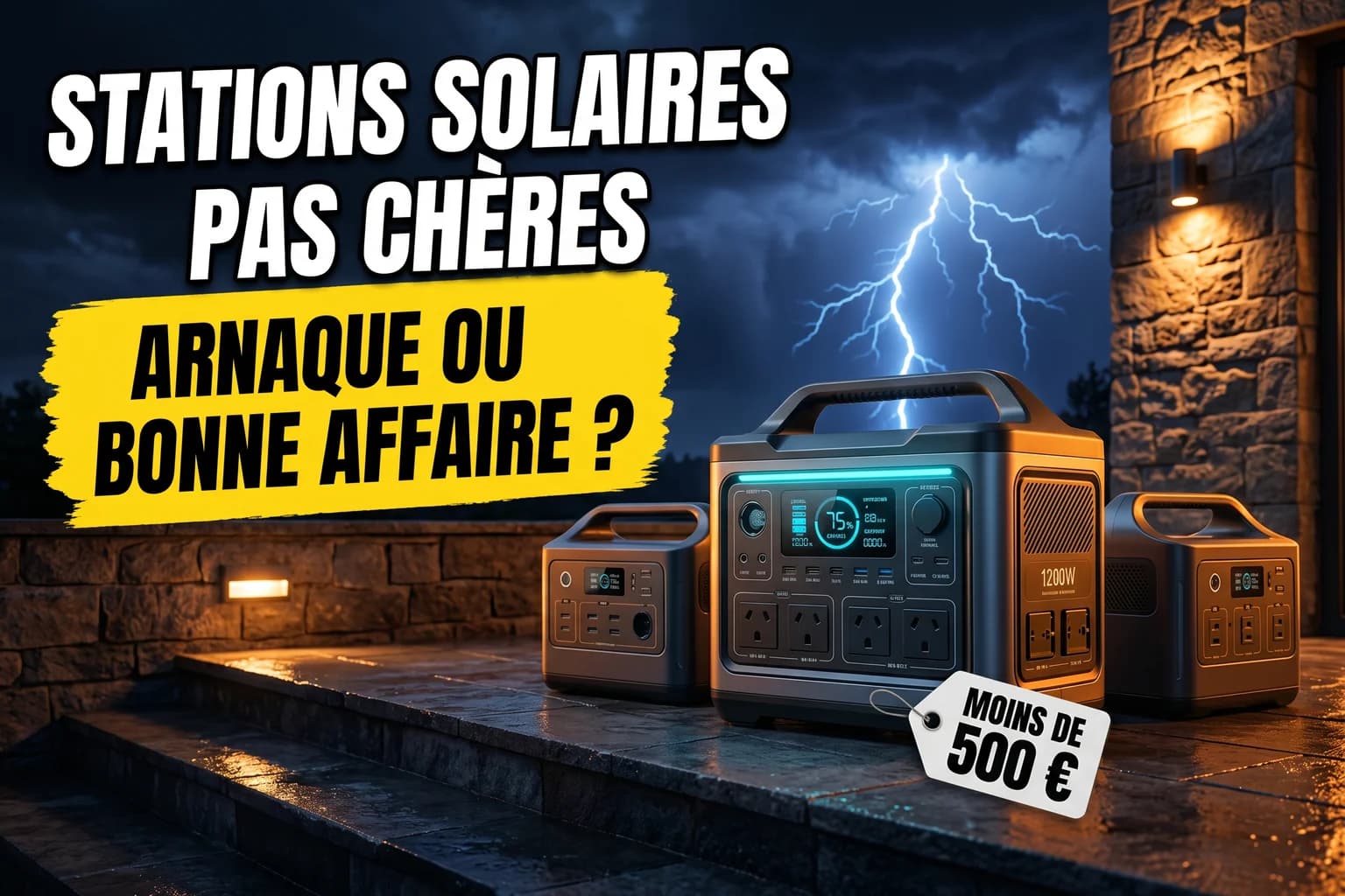 Stations solaires portables à moins de 500 euros : comparatif 2026