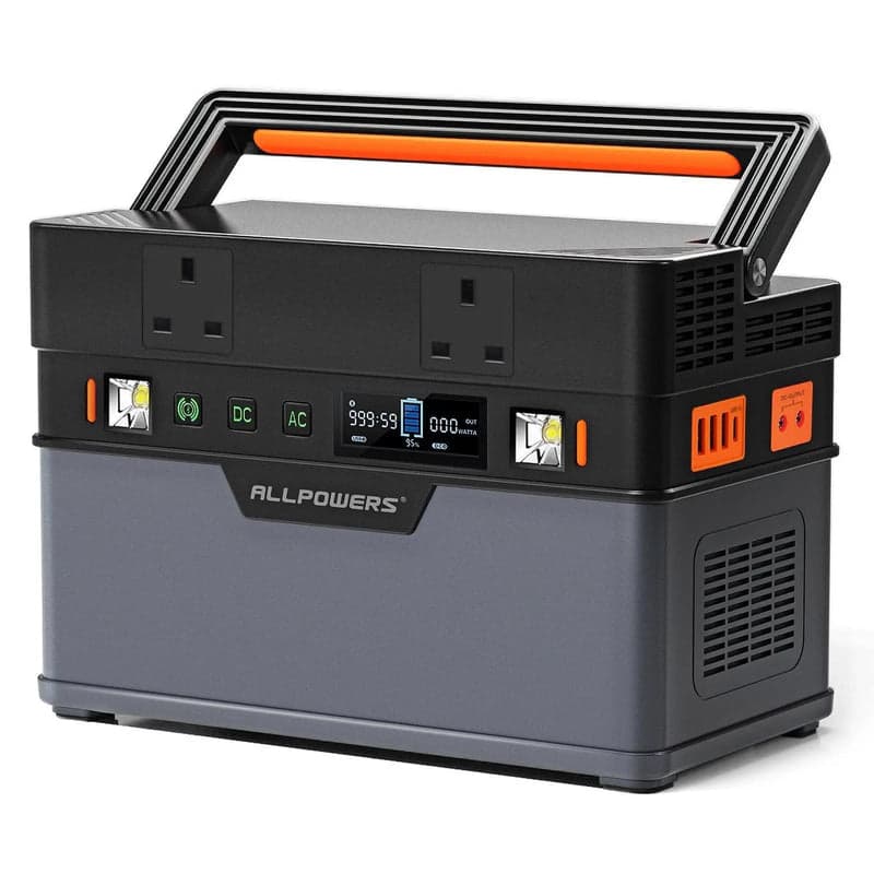 ALLPOWERS S700 station électrique portable 604Wh 700W compacte 5,4 kg vue de face