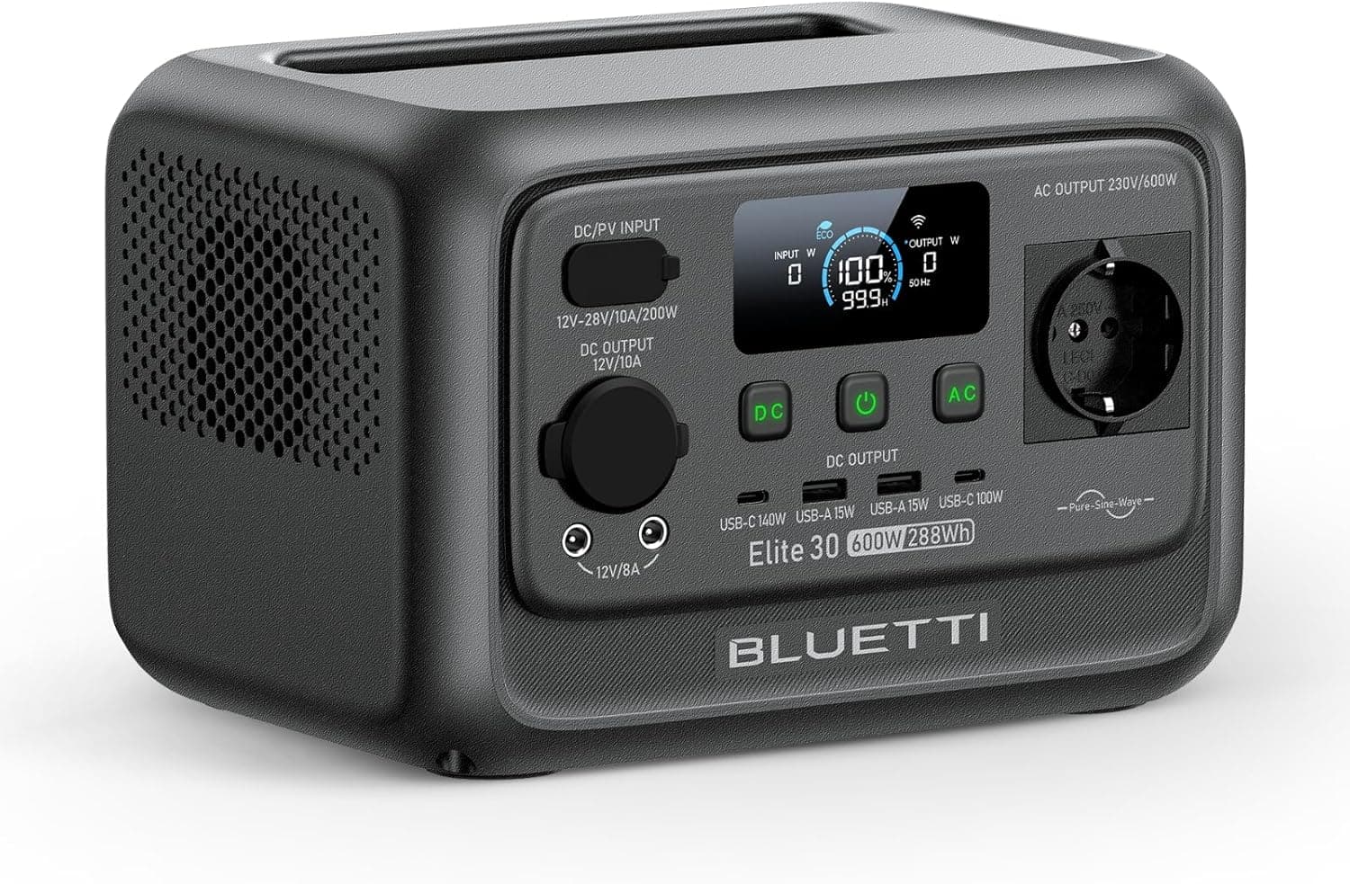 BLUETTI Elite 30 V2 288 Wh – générateur solaire portable compact LiFePO4