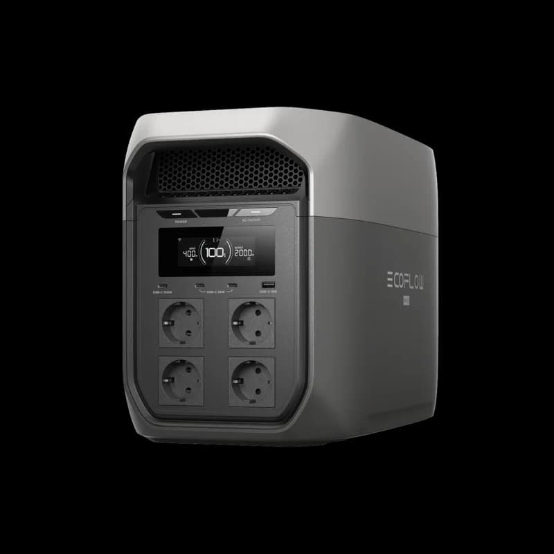 EcoFlow DELTA 3 Max station électrique portable 2048Wh 2400W avec 4 prises Schuko et recharge secteur 0-80% en 47 minutes