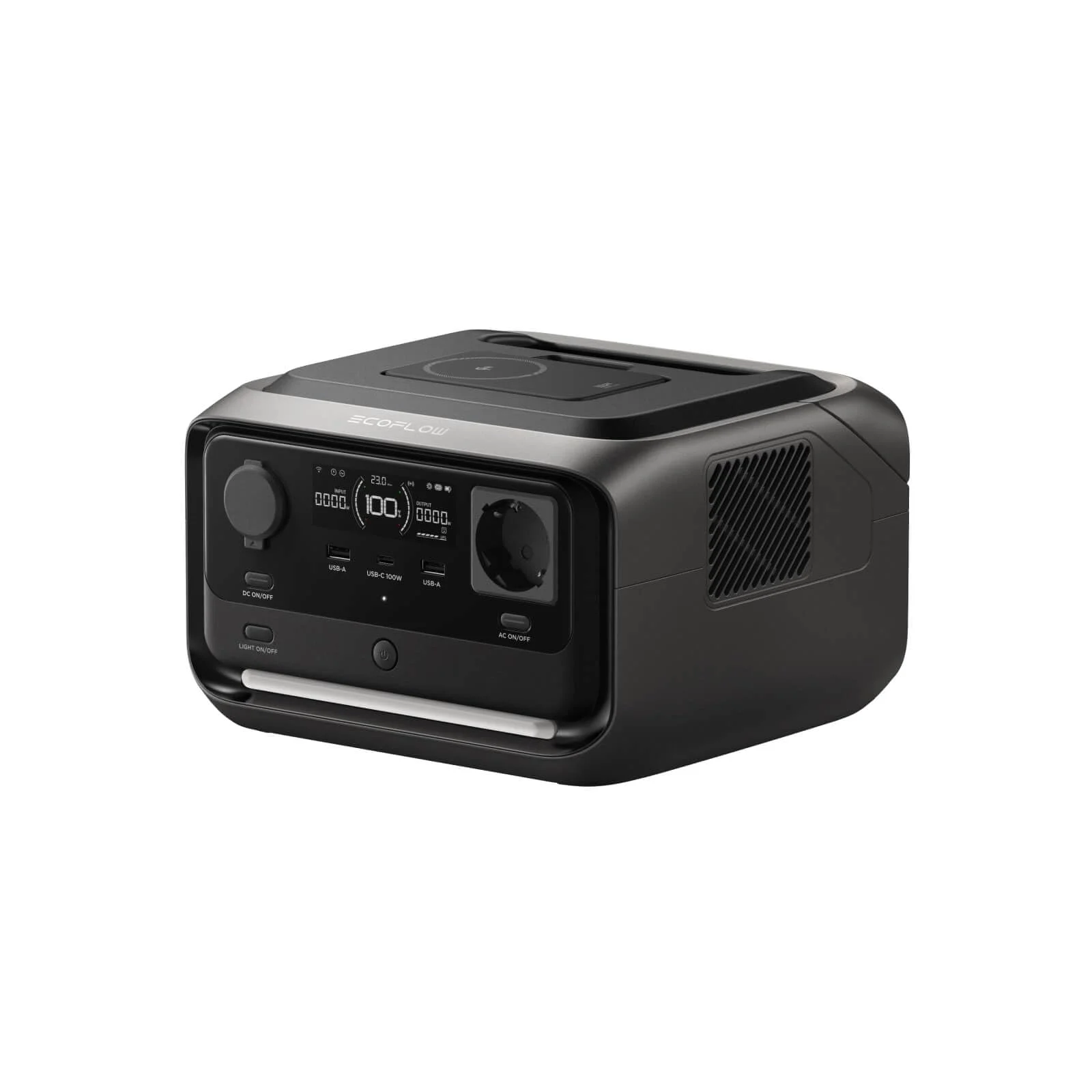 EcoFlow RIVER 3 Plus station électrique portable 286 Wh 600W avec écran LCD et ports USB