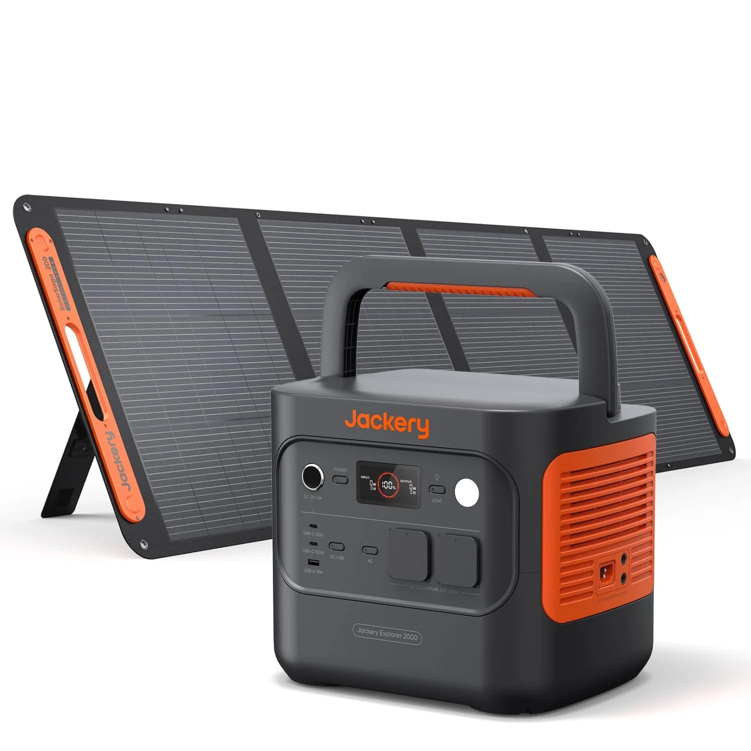 Jackery Explorer 2000 v2 station électrique portable 2042 Wh 2200W avec panneau solaire 200W