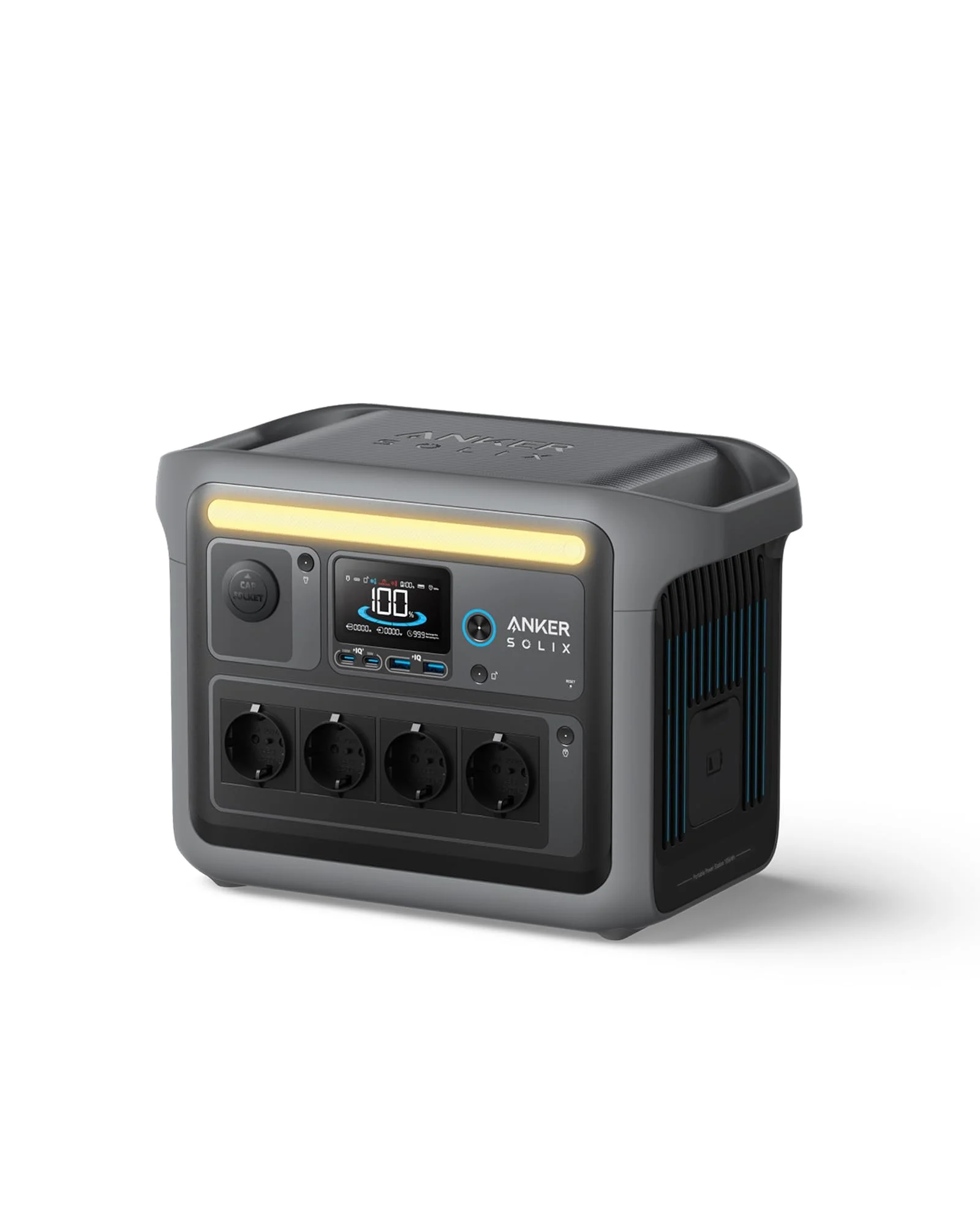 Anker SOLIX C1000 Gen 2 station électrique portable 1024 Wh 2000W avec écran LCD et ports USB