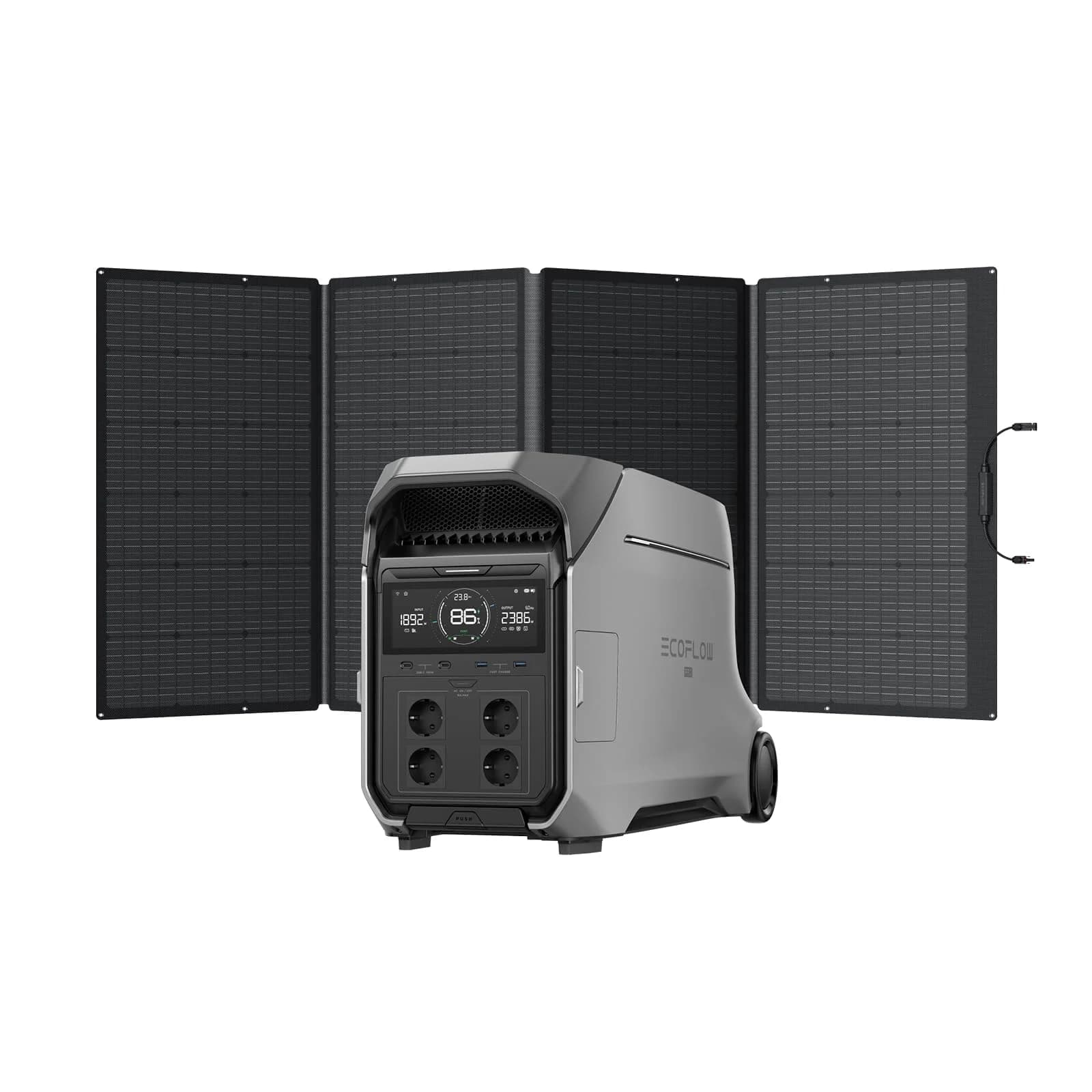 EcoFlow DELTA Pro 3 station électrique portable 4096 Wh 4000W avec panneau solaire 400W