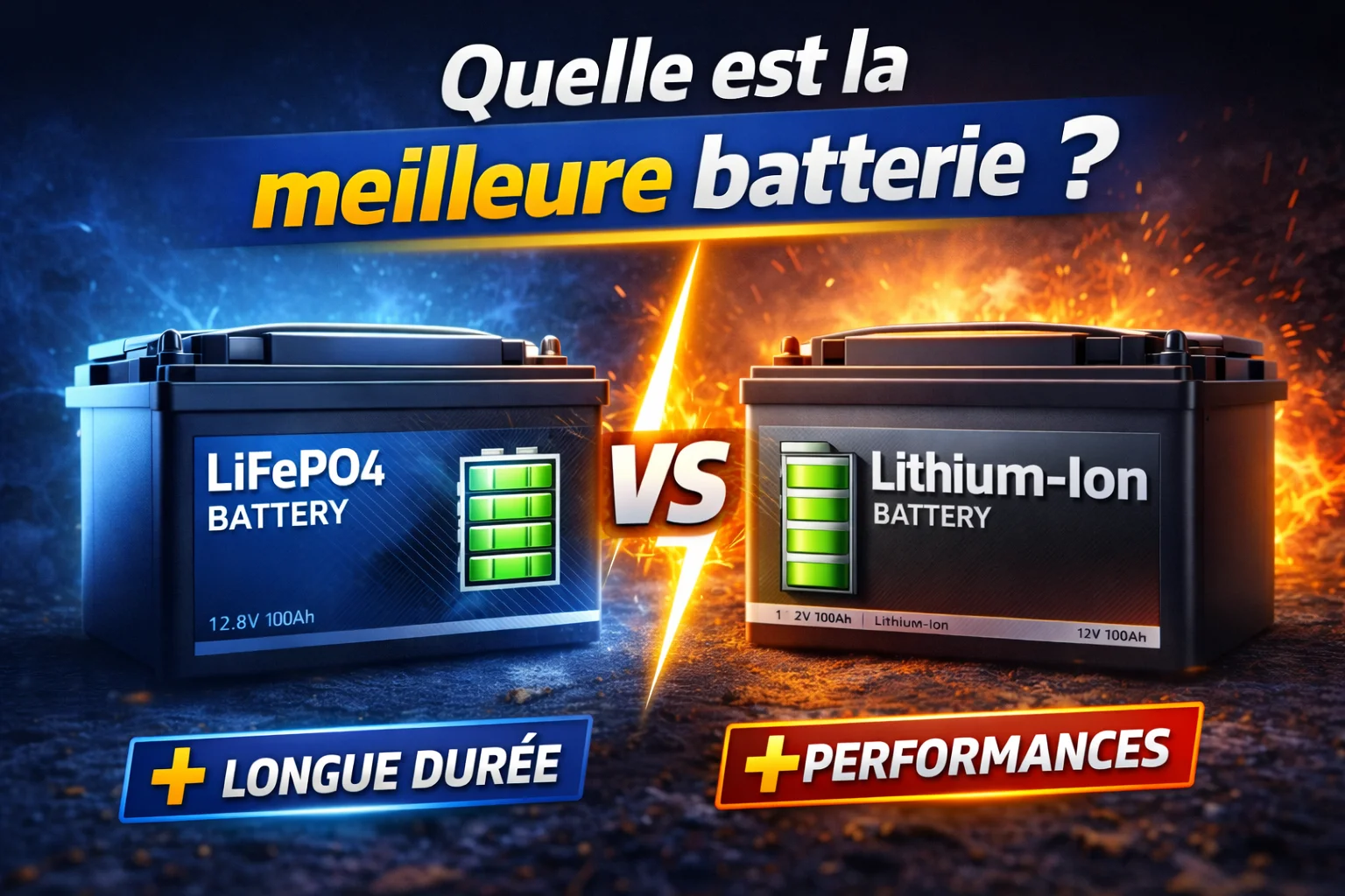 LiFePO4 vs Lithium-ion : comparatif de batteries pour générateur solaire