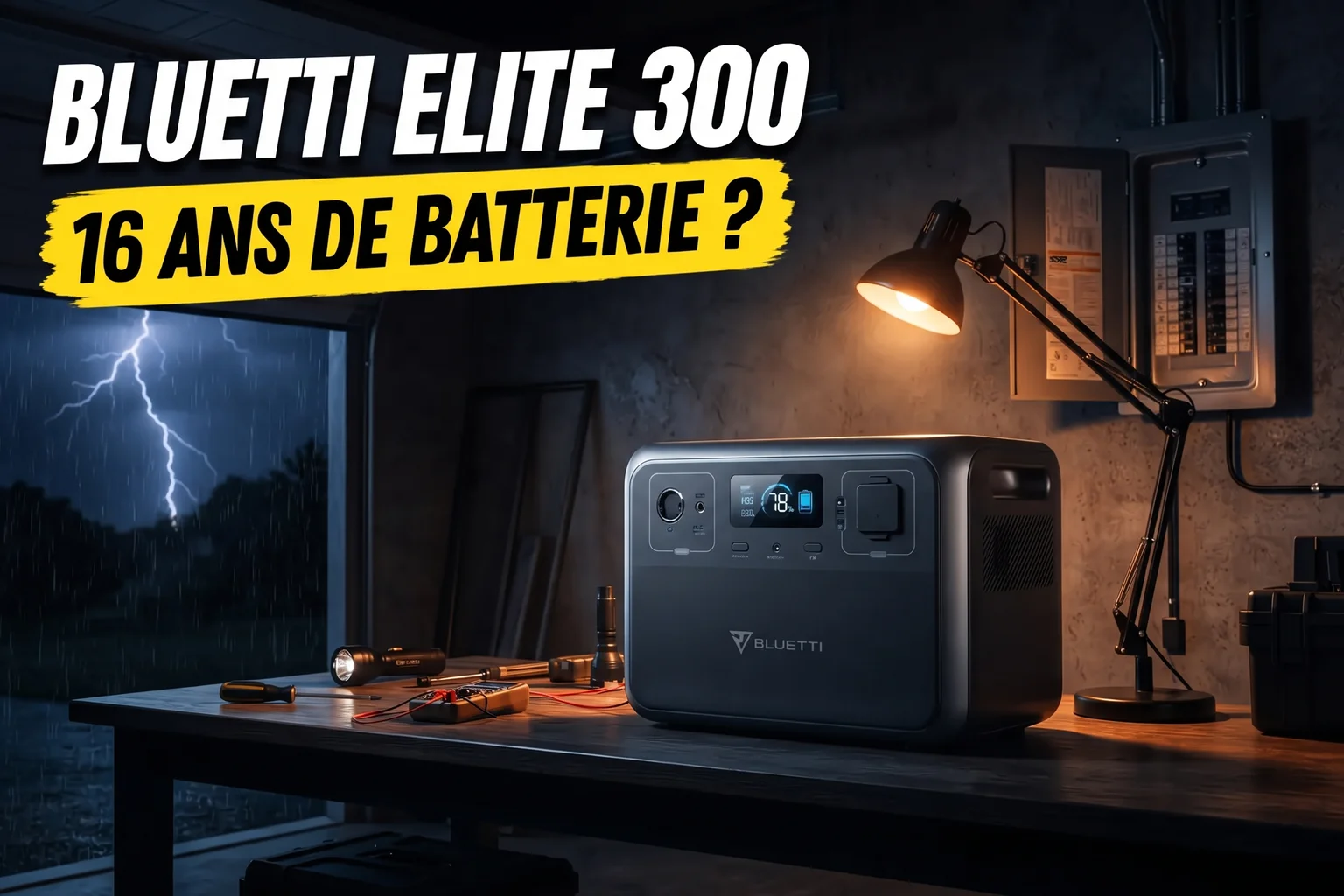BLUETTI Elite 300 en secours domestique, station électrique portable 3 014 Wh
