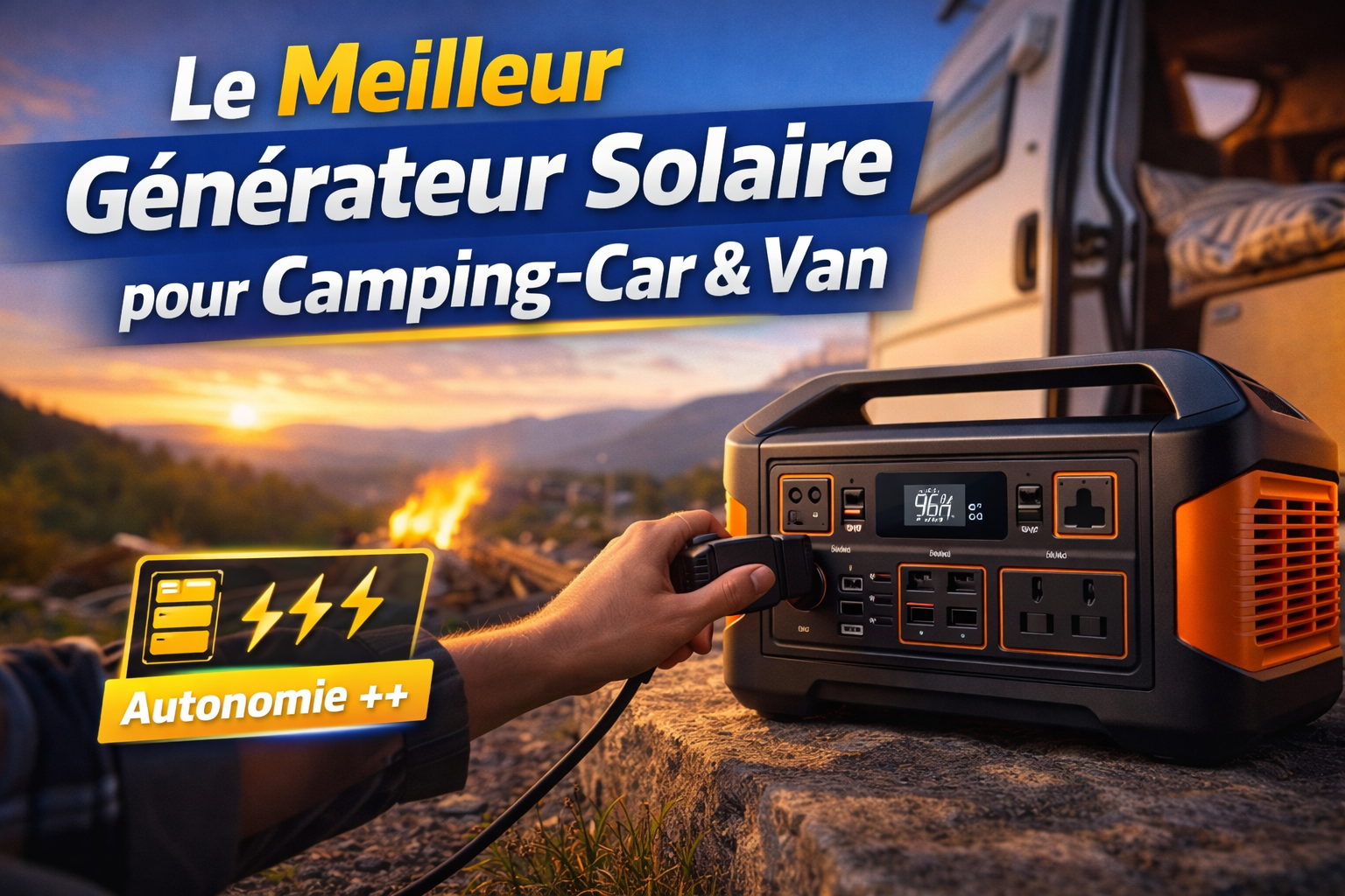 Générateur solaire pour camping et van