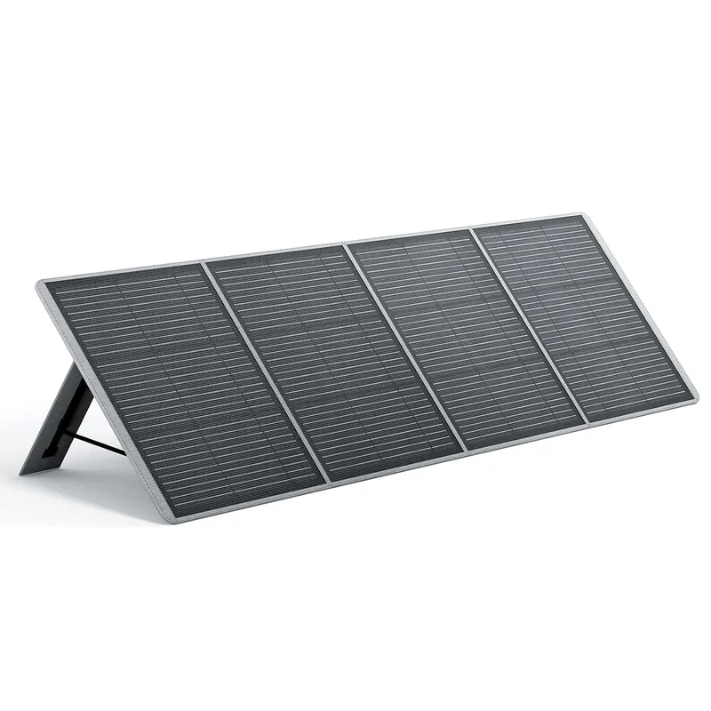 AFERIY panneau solaire portable pliable 200W monocristallin IP65 avec support autoportant et boîte de jonction