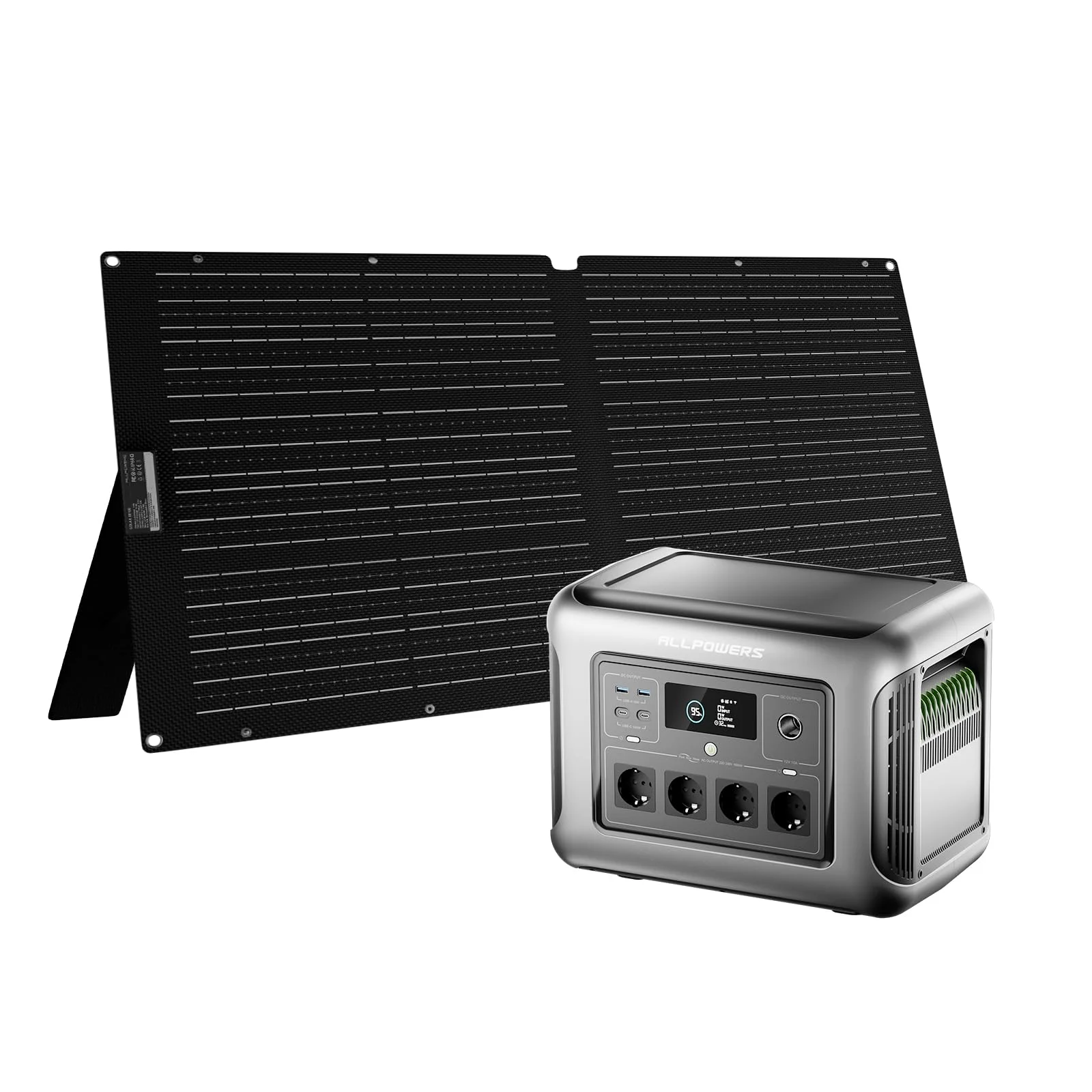 ALLPOWERS R1500 Lite station électrique portable 1056 Wh 1600W avec panneau solaire 100W