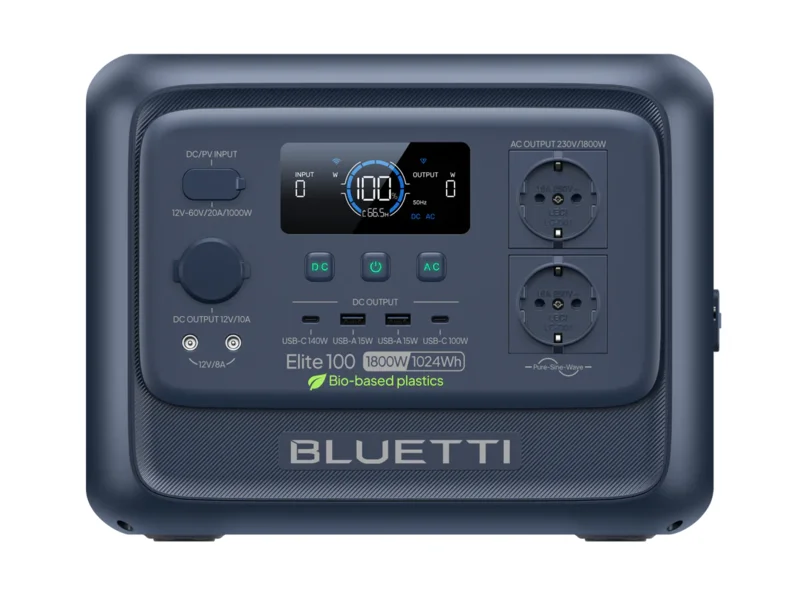 BLUETTI Elite 100 V2 Bio-based station électrique portable matériaux biosourcés 1800W 1024Wh