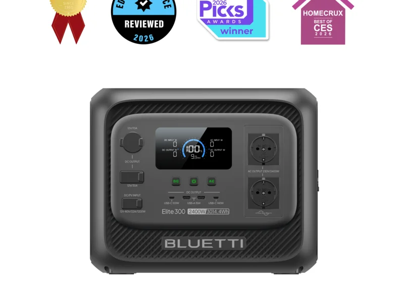 BLUETTI Elite 300 avec panneau solaire 350W pack kit solaire 3014Wh 2400W