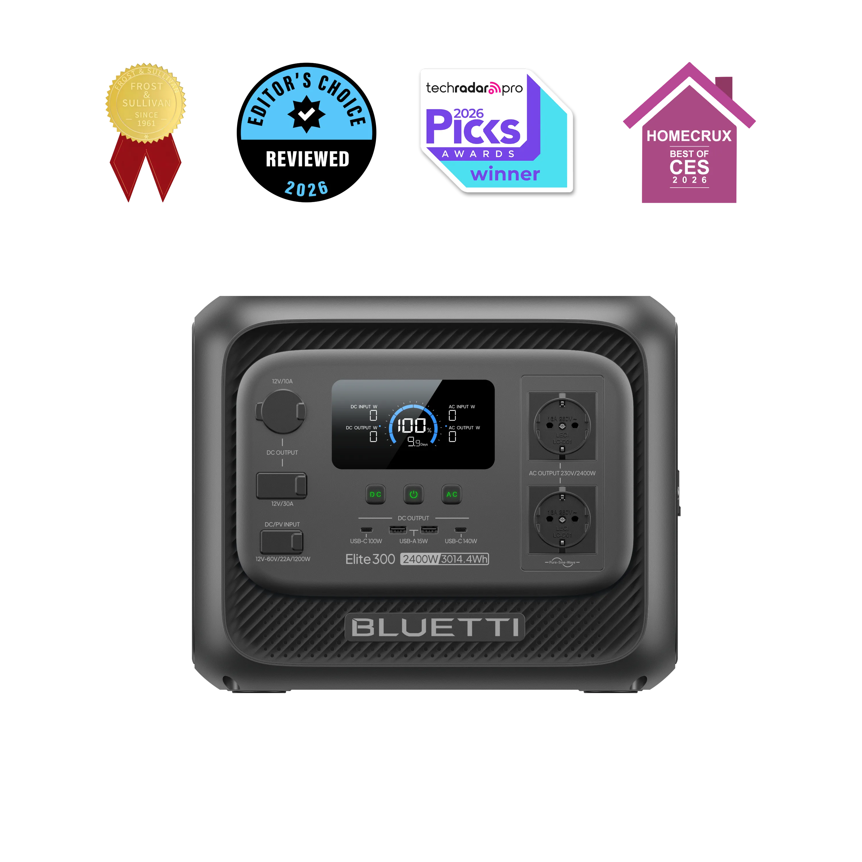 BLUETTI Elite 300 3014 Wh – station électrique portable LiFePO4 2400W 6000 cycles