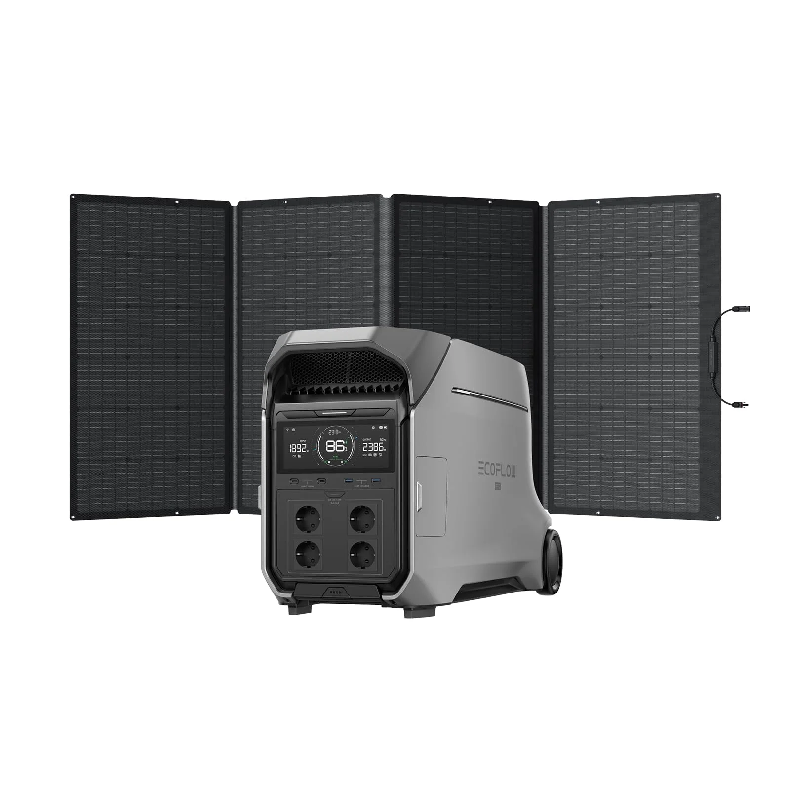 EcoFlow DELTA Pro 3 station électrique portable 4096 Wh 4000W avec panneau solaire 400W