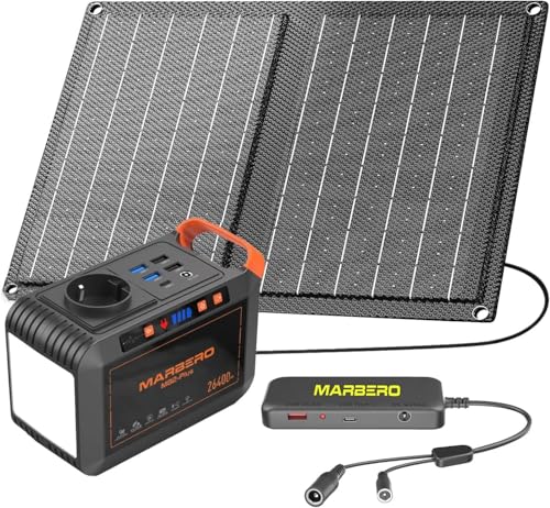 MARBERO M82 Plus 98Wh – mini générateur solaire nomade avec panneau 21W et connecteur M101 inclus